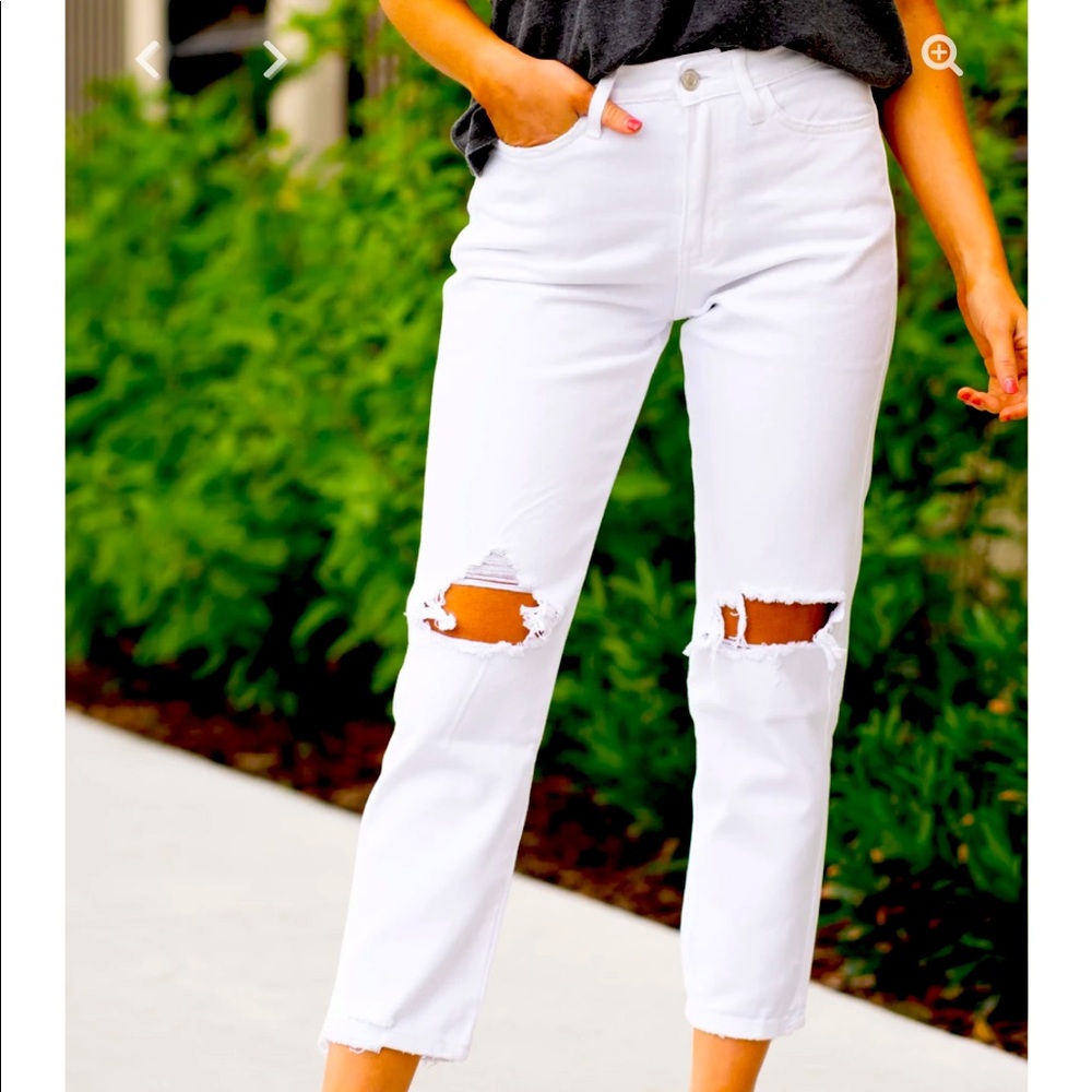 Vervet high waisted ripped mom jeans from Bohme